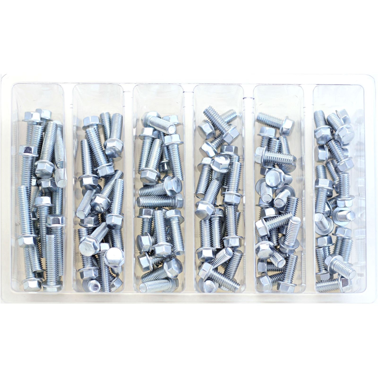 Bolt MC Hardware M8 10mm Hex Flange Bolt Assortment 1 SV-M8HEXF_60357