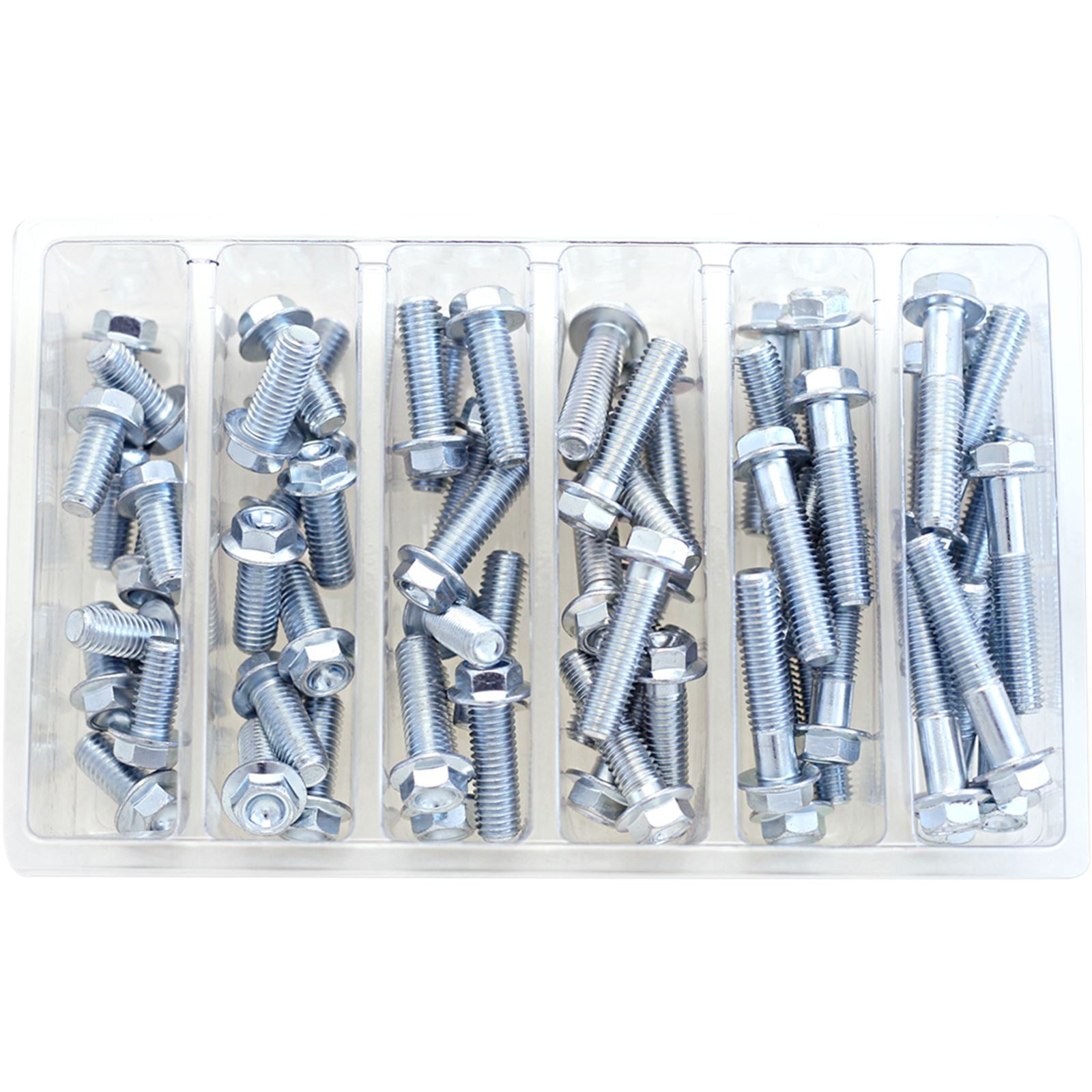 Bolt MC Hardware M8 10mm Hex Flange Bolt Assortment 1 SV-M8HEXF_354328