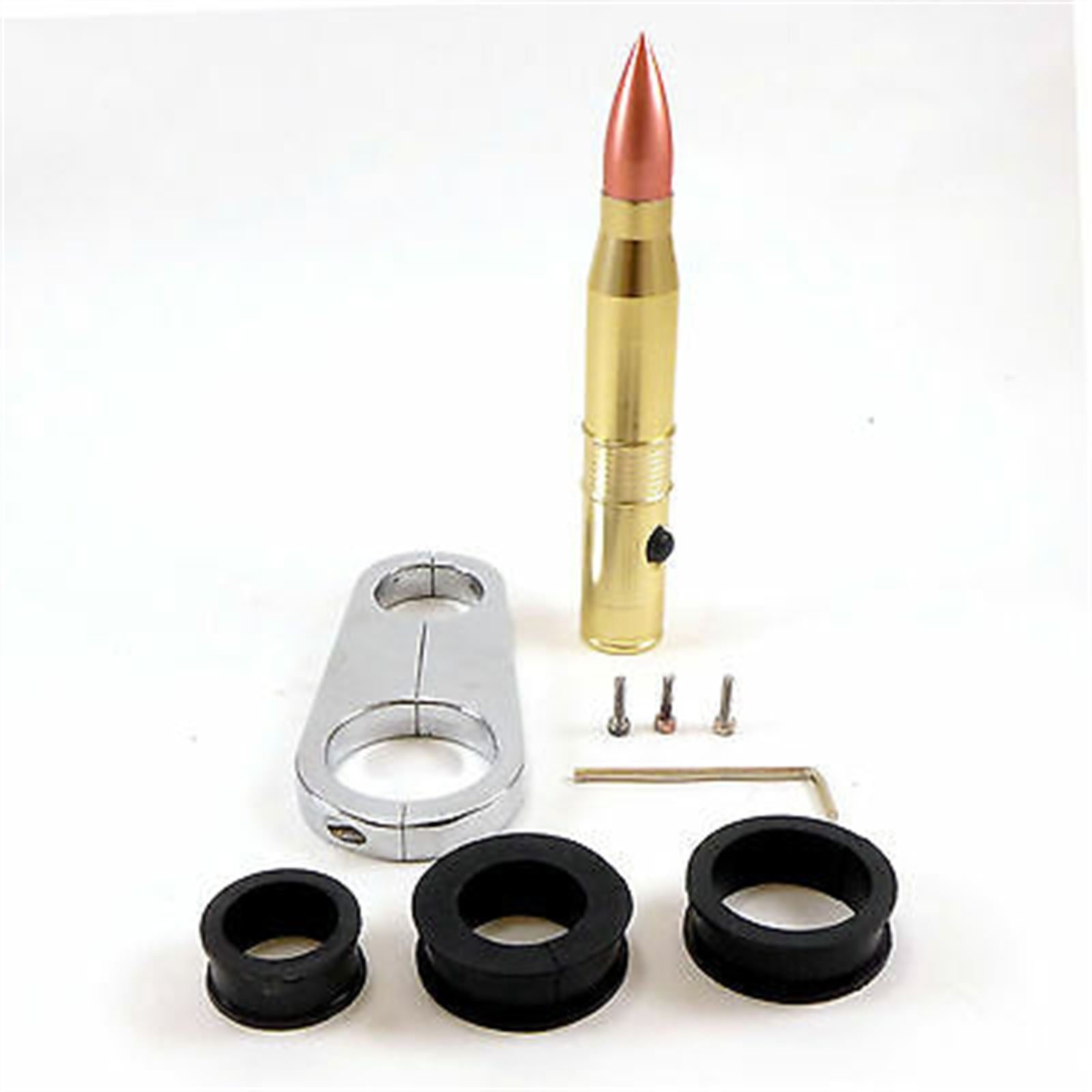 2FastMoto Frame Mounted Bullet Shaped LED Flashlight Sport Street Bike Cruiser BKLED_636457