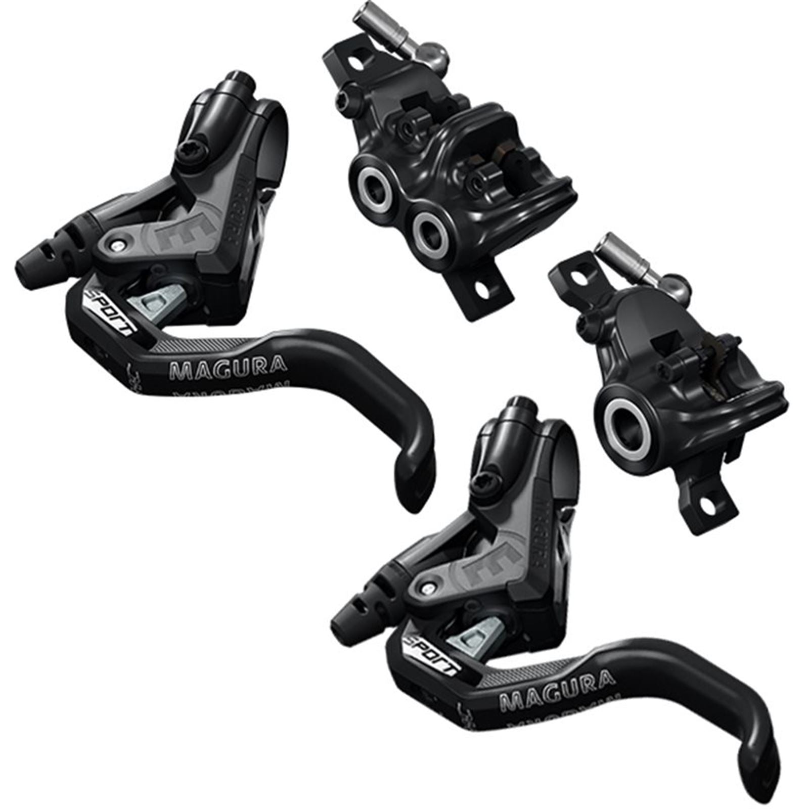Magura MT Trail Sport MTB Hydraulic Disk Brake - Front and Rear - Black [MPN: 2 701 389]_63105