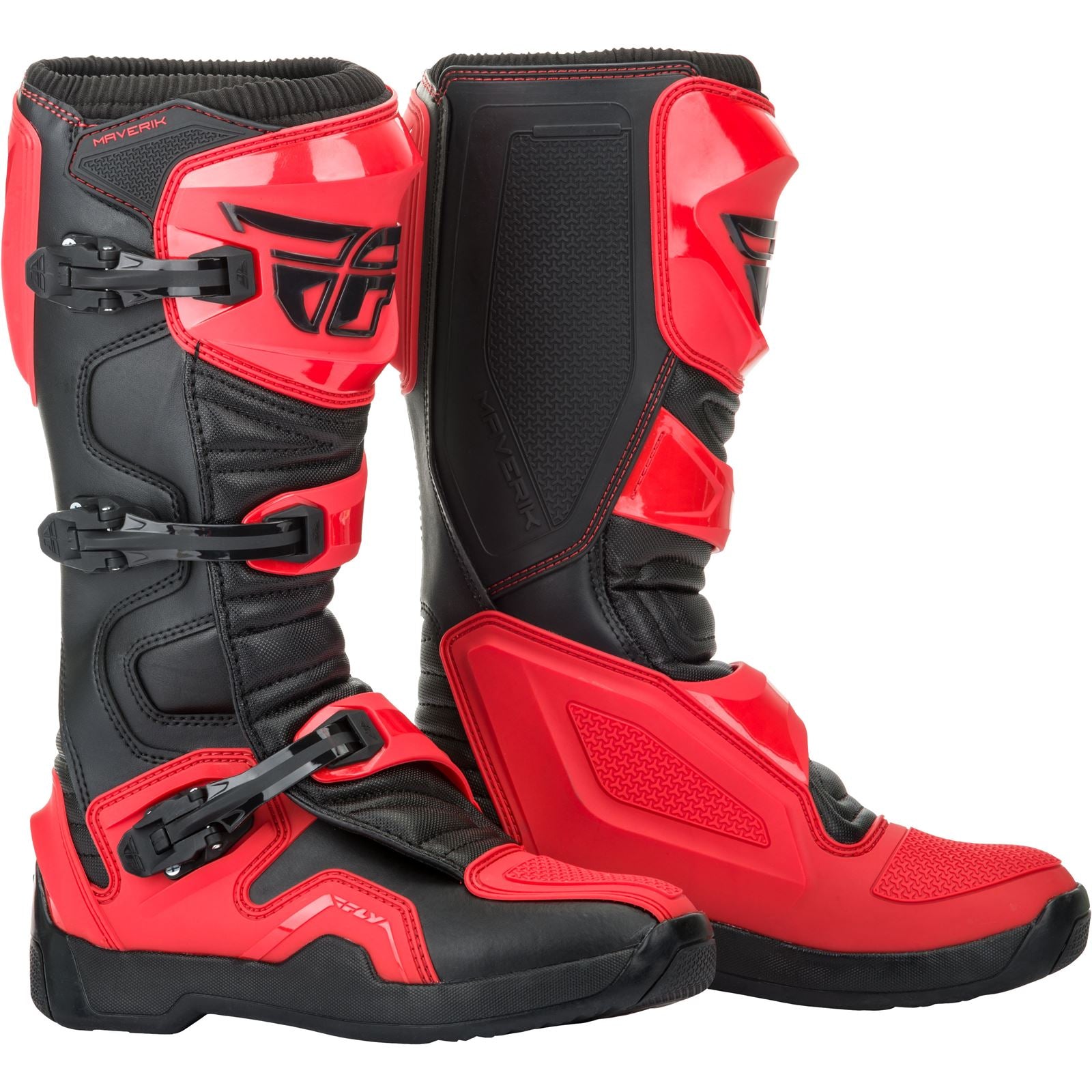 Fly Racing Maverik Boots Red/Black Size 12 [MPN: 364-67312]_63835