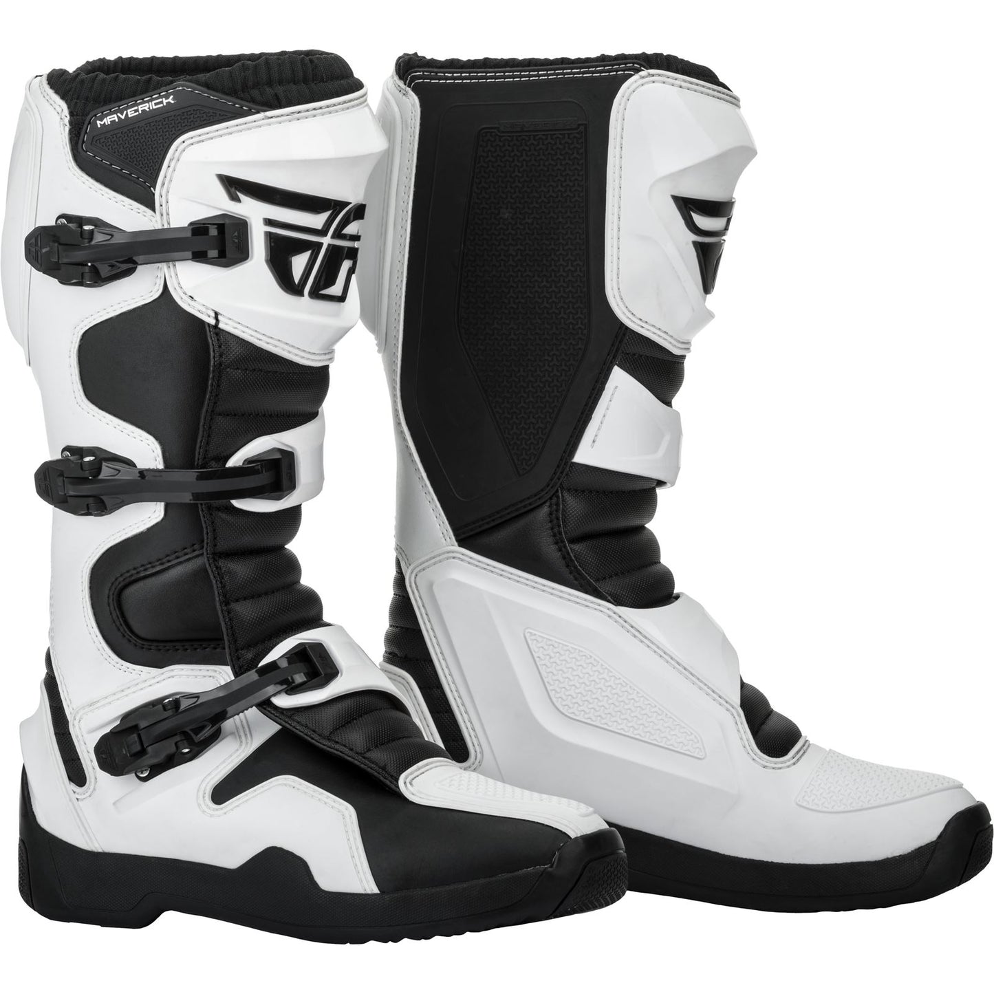 Fly Racing Maverik Boots White/Black Size 07 [MPN: 364-67507]_63838