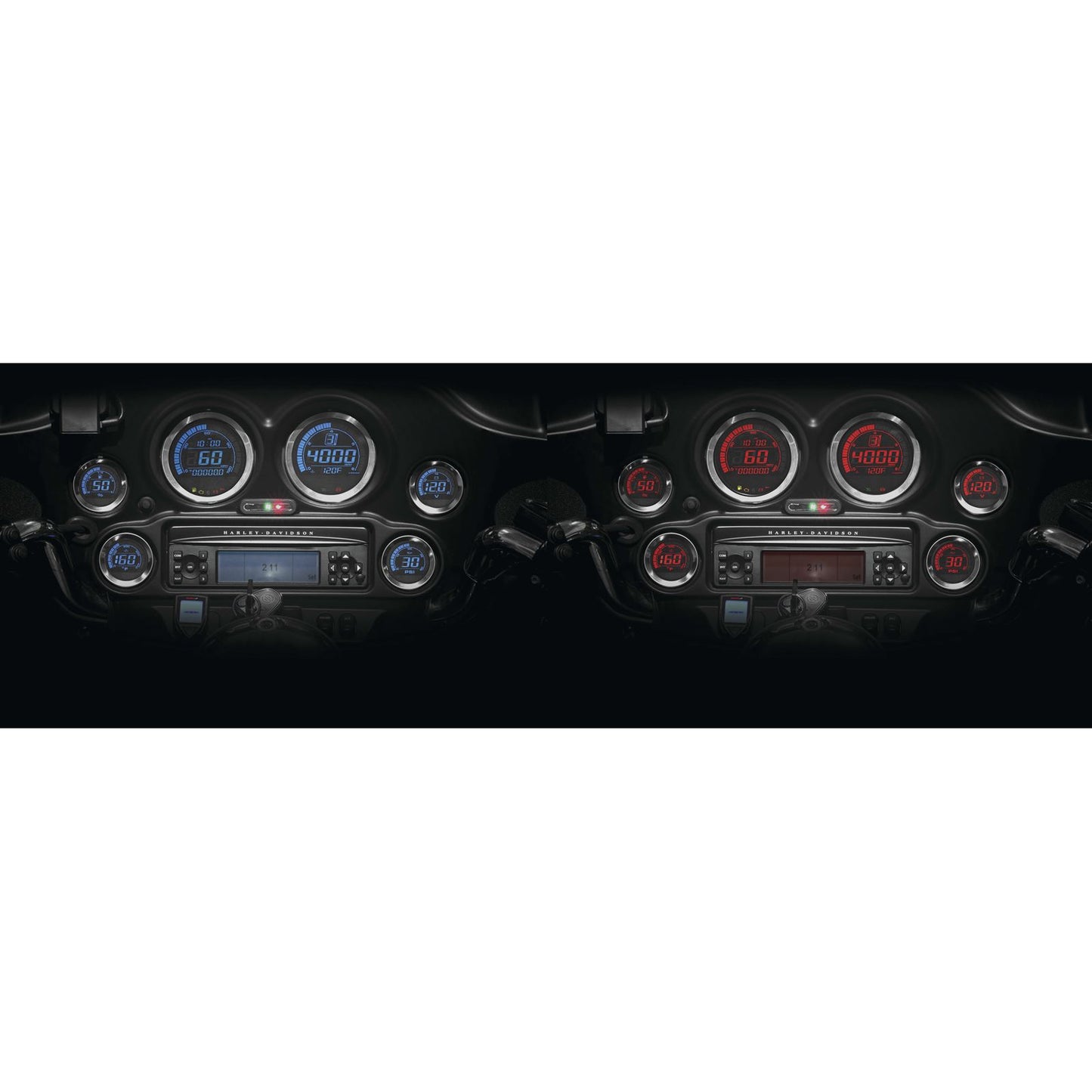 Koso HD-02 Series Gauge Kit Silver Bezel Oil Temp BA050905_64218