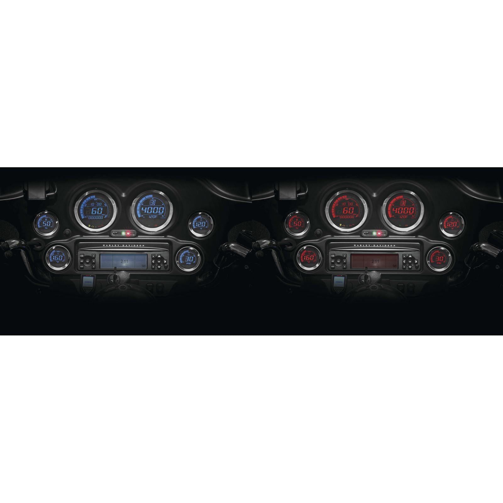 Koso HD-02 Series Gauge Kit Silver Bezel Oil Temp BA050905_64218
