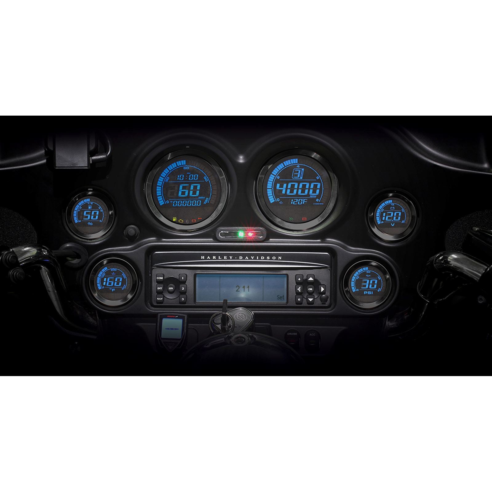 Koso HD-02 Series Gauge Kit Black Bezel Oil Temp BA050907_410244