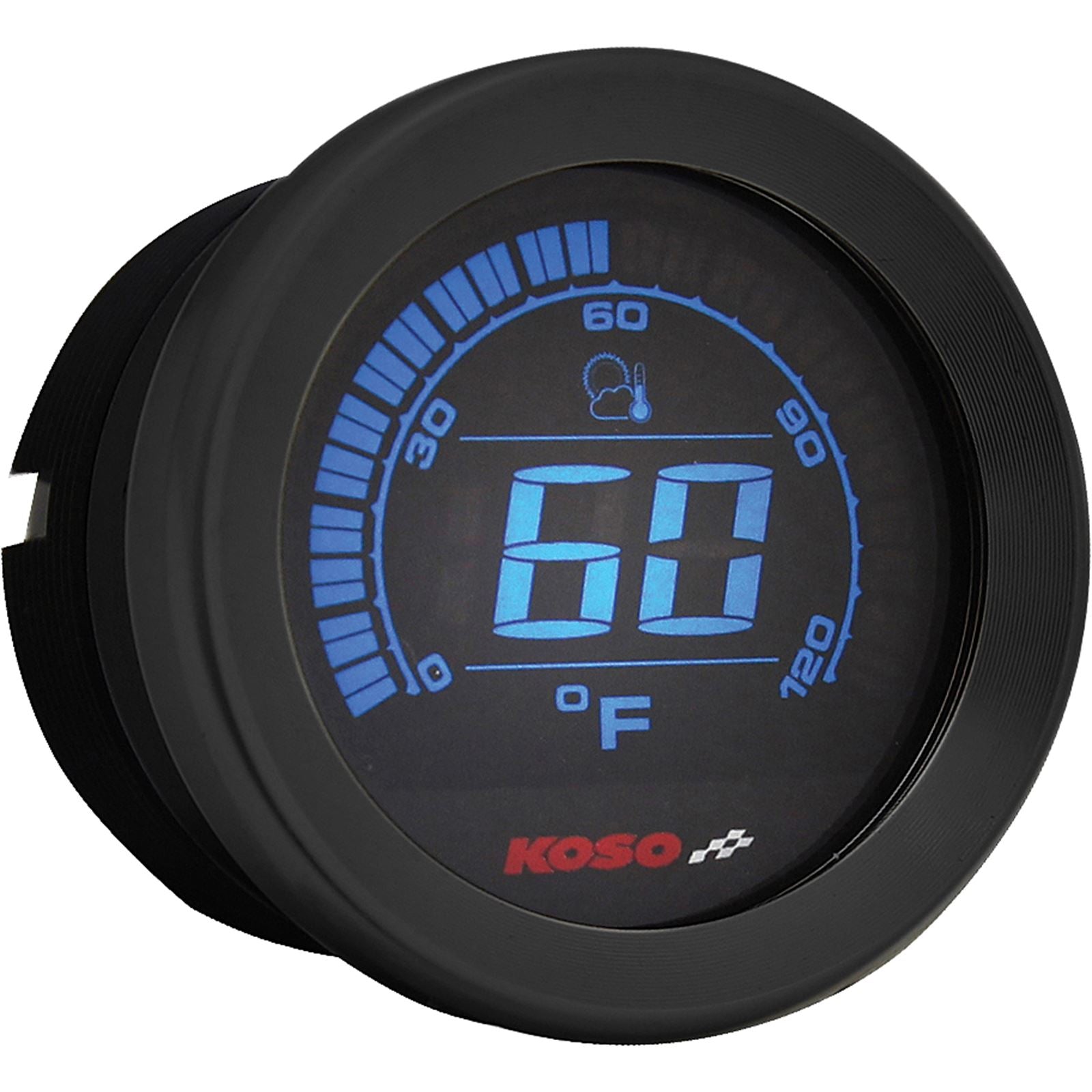 Koso HD-02 Series Gauge Kit Black Bezel Oil Temp BA050907_64233