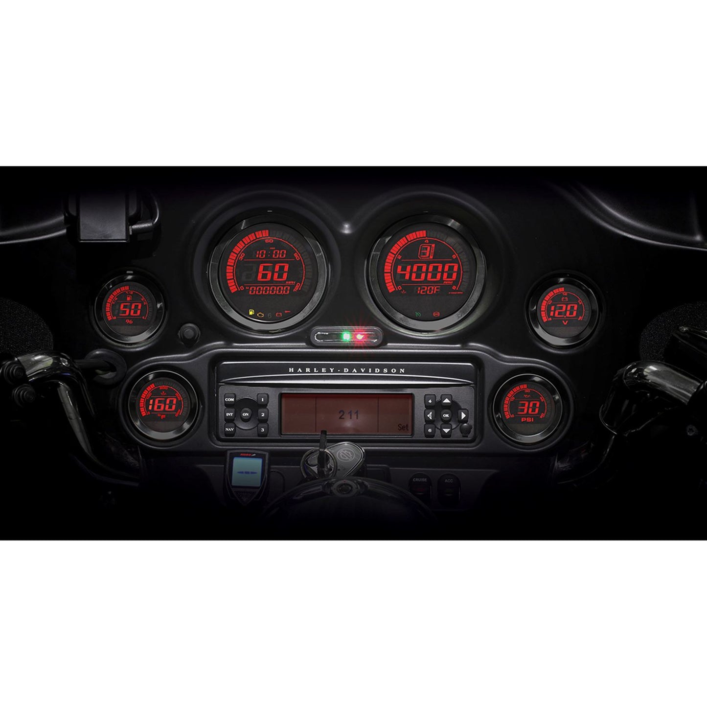 Koso HD-02 Series Gauge Kit Black Bezel Oil Temp BA050907_410246