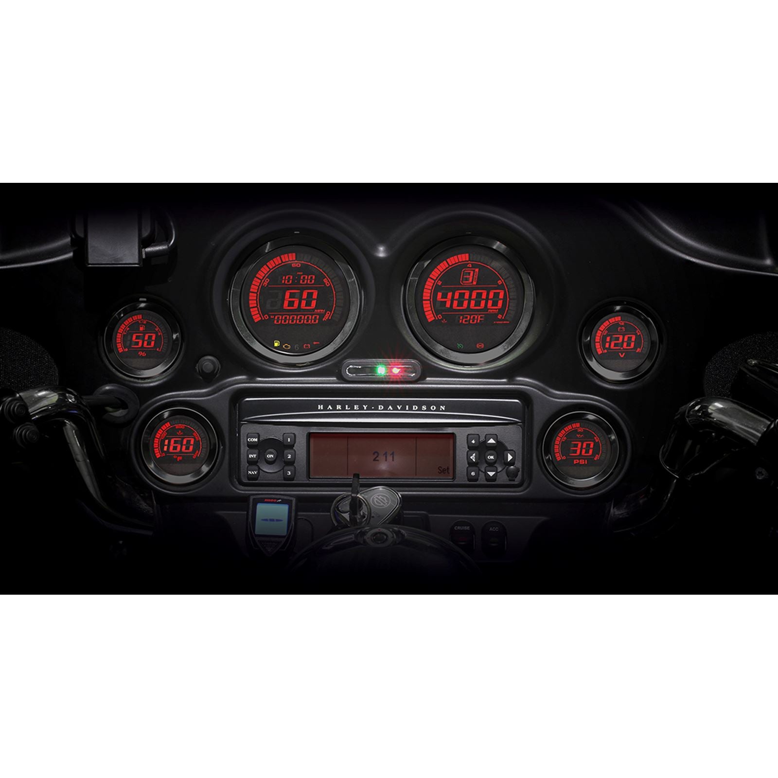 Koso HD-02 Series Gauge Kit Black Bezel Oil Temp BA050907_410246