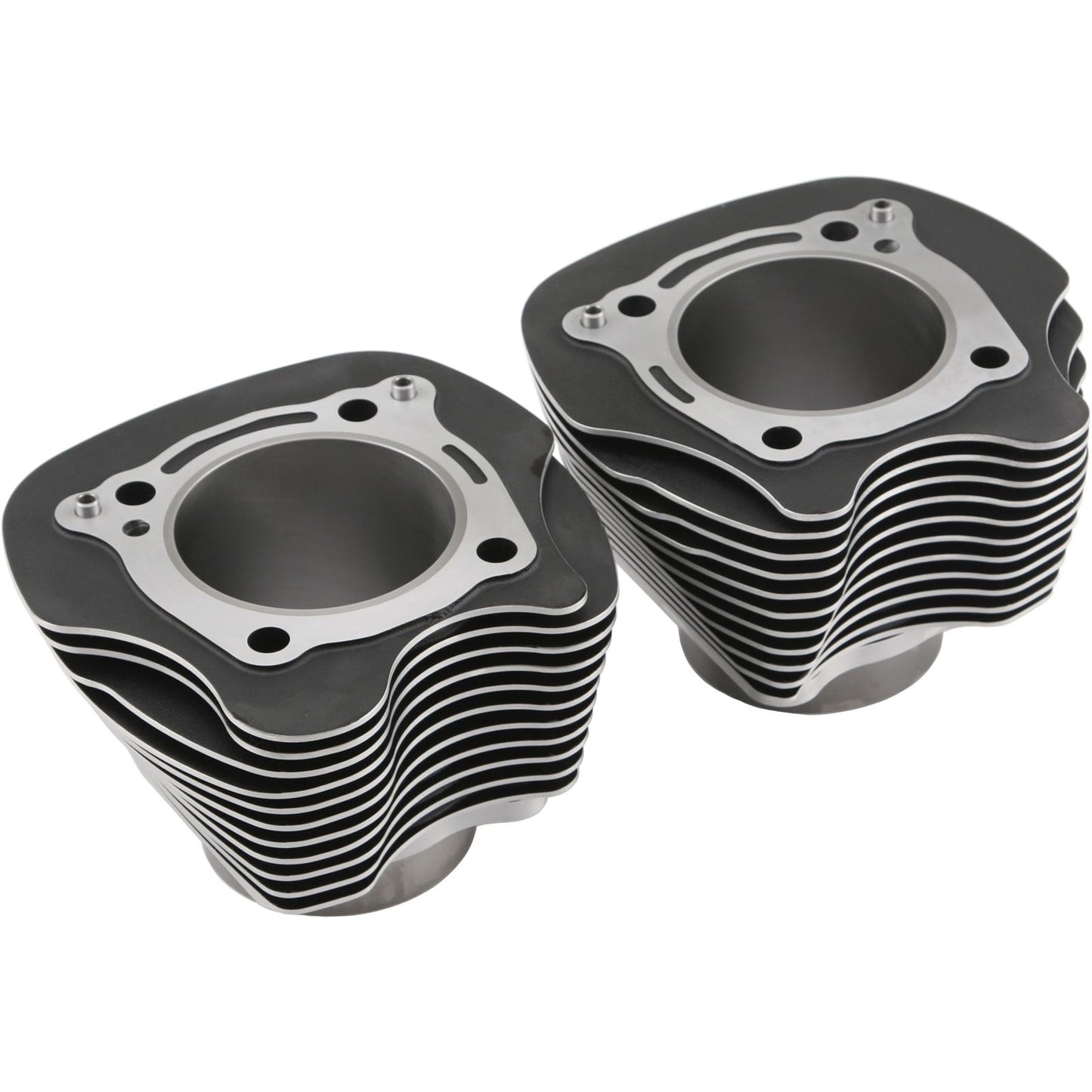 Harddrive Big Bore Cylinder M8 124/128CI Black with Machined Fins [MPN: 88186]_64537