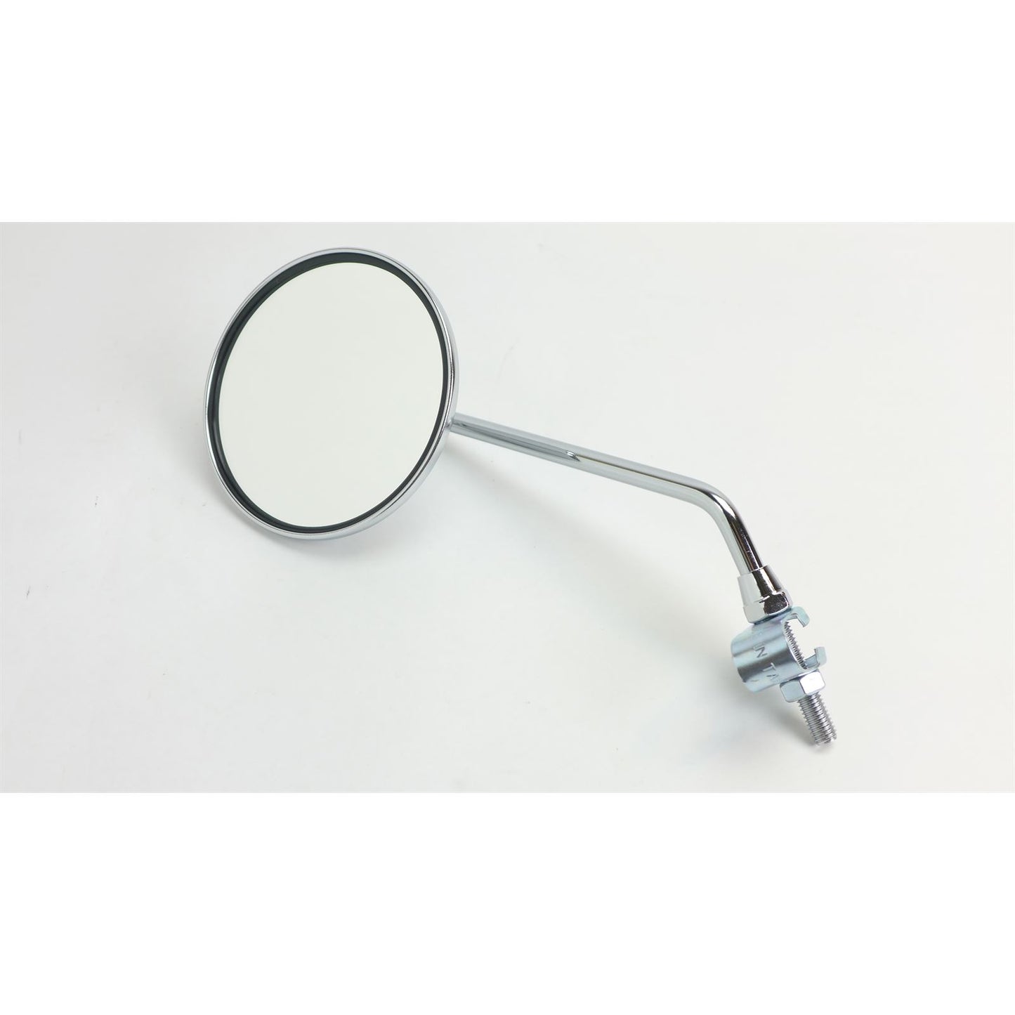2FastMoto 8mm thread 10 1/2" Long Stem 4" Round Chrome Left Side Mirror 12-10040lf_1138648
