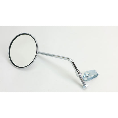 2FastMoto 8mm thread 10 1/2" Long Stem 4" Round Chrome Left Side Mirror 12-10040lf_1138650