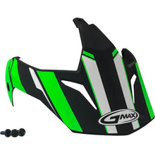 GMax Visor Vertical Black/Hi-Vis Green with Screws GM-11 G011083_65210