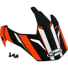 GMax Visor Vertical Black/Hi-Vis Orange with Screws GM-11 G011085_65212
