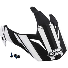 GMax Visor Vertical Black/White with Screws GM-11 G011087_65215