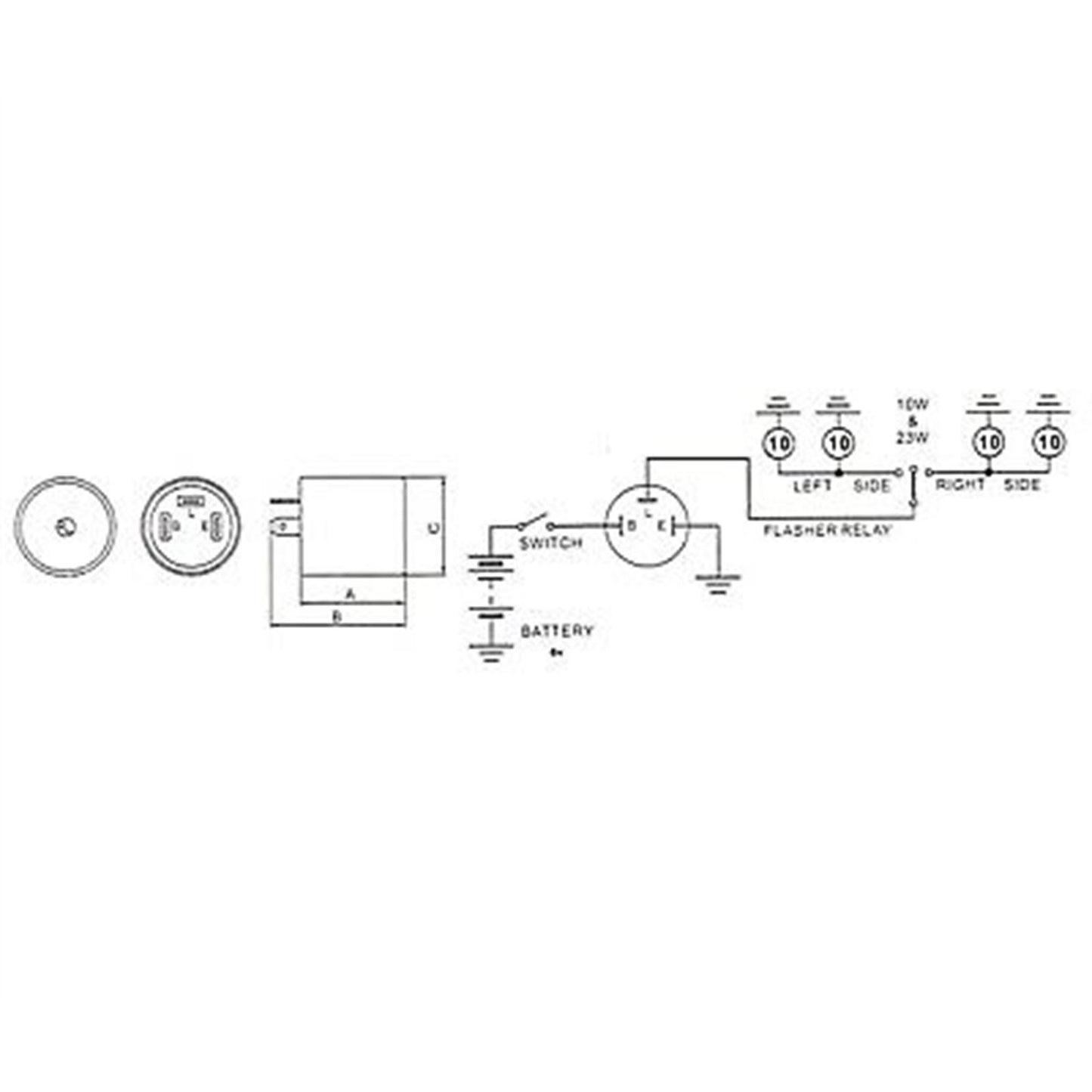 2FastMoto 6 Volt 3-Prong Flasher Relay Blinker Turn Signal For Yamaha  [MPN: 542-83350-60]_628865