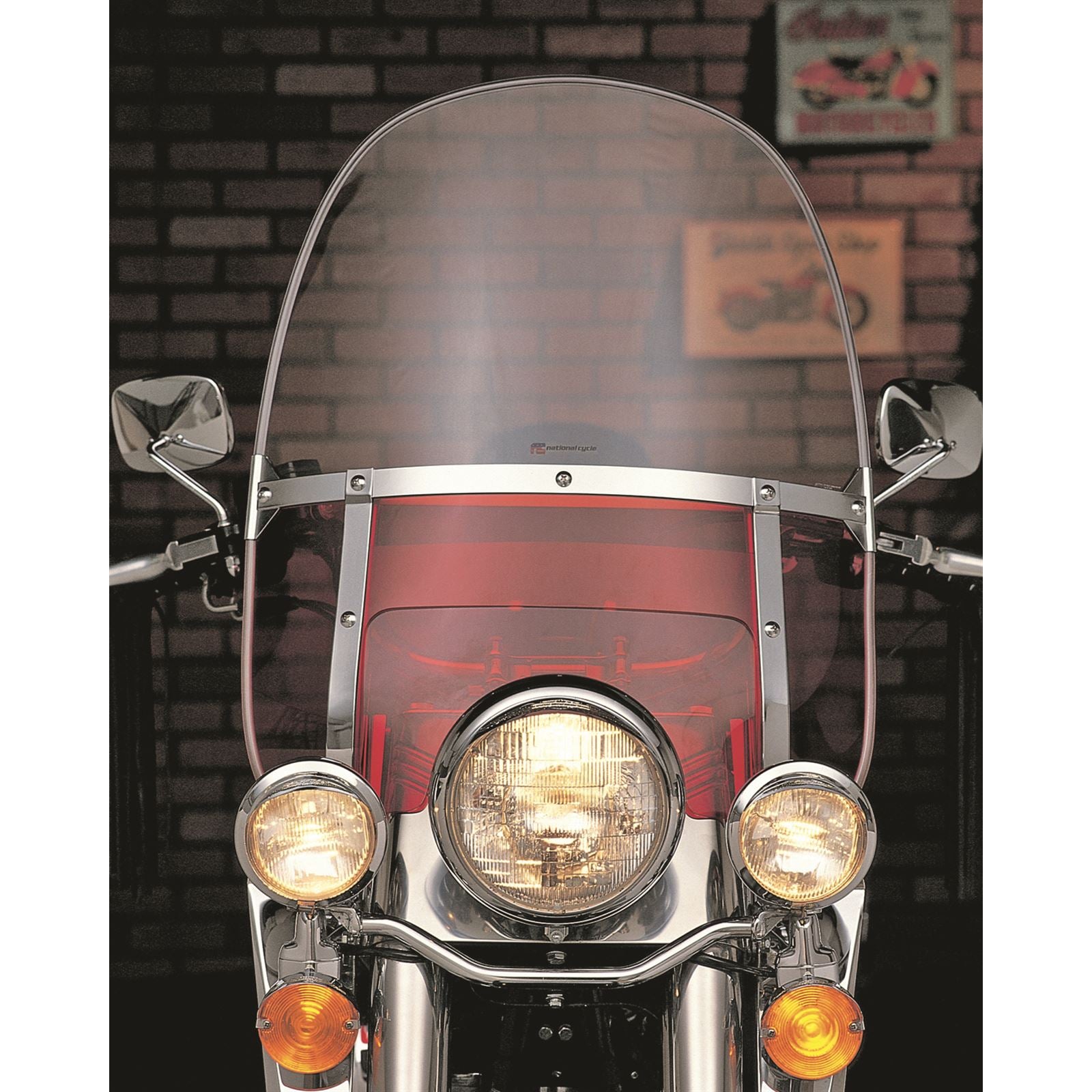 National Cycle Heritage Beaded Windshield Red Adjustable Window [MPN: N2236]_66324