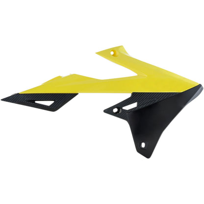 Acerbis Radiator Shrouds Yellow with Black 2686491017_320176