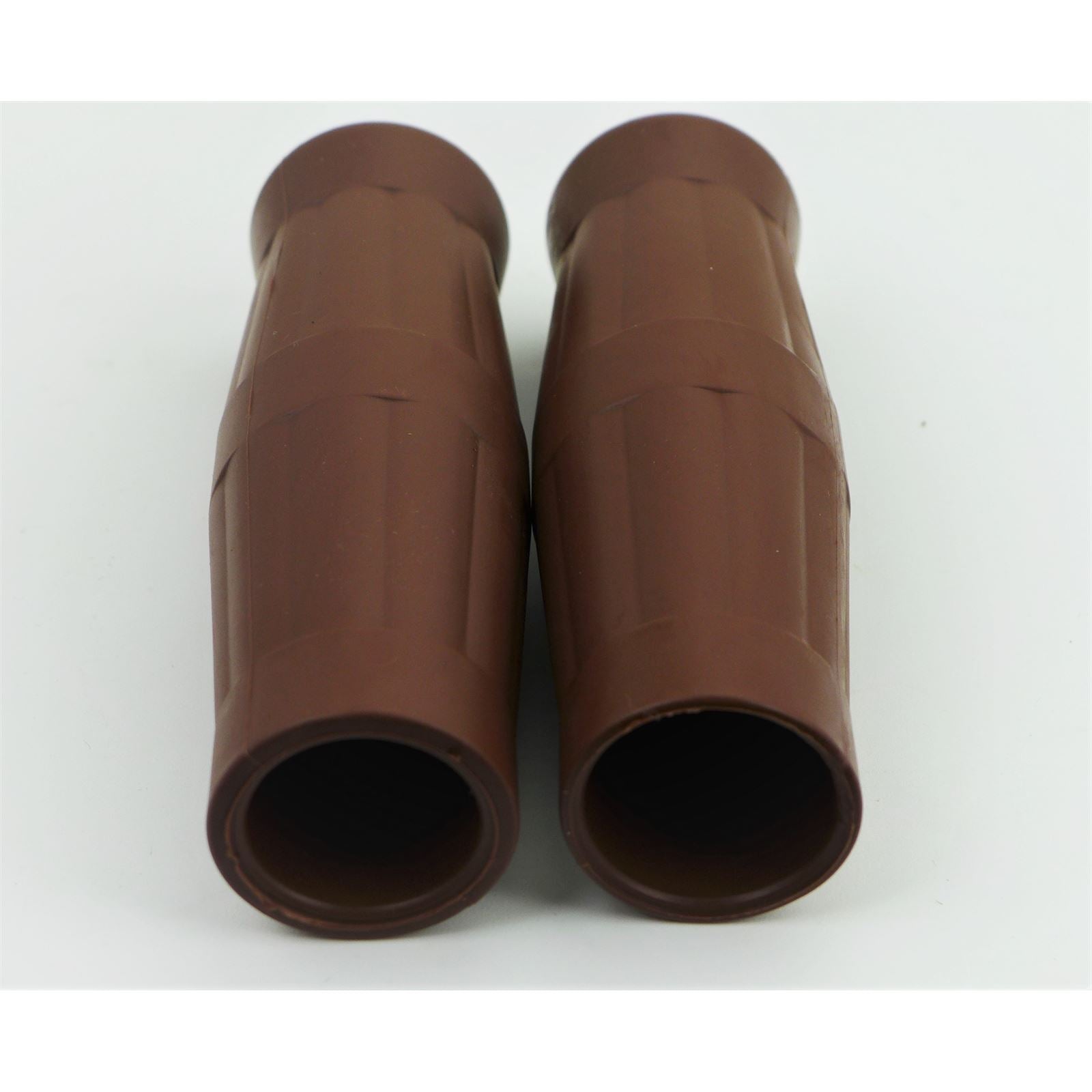 2FastMoto Brown Coke Bottle Style Grip Pair For 1" Handlebar Motorcycle 01-23078_899227