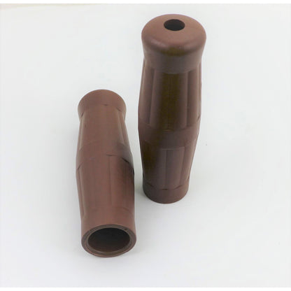2FastMoto Brown Coke Bottle Style Grip Pair For 1" Handlebar Motorcycle 01-23078_1167050