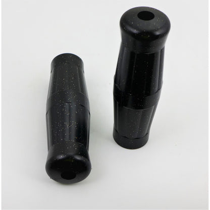 2FastMoto Black Matalflake Coke Bottle Grips for 7/8" Handlebars ry01-034_899230