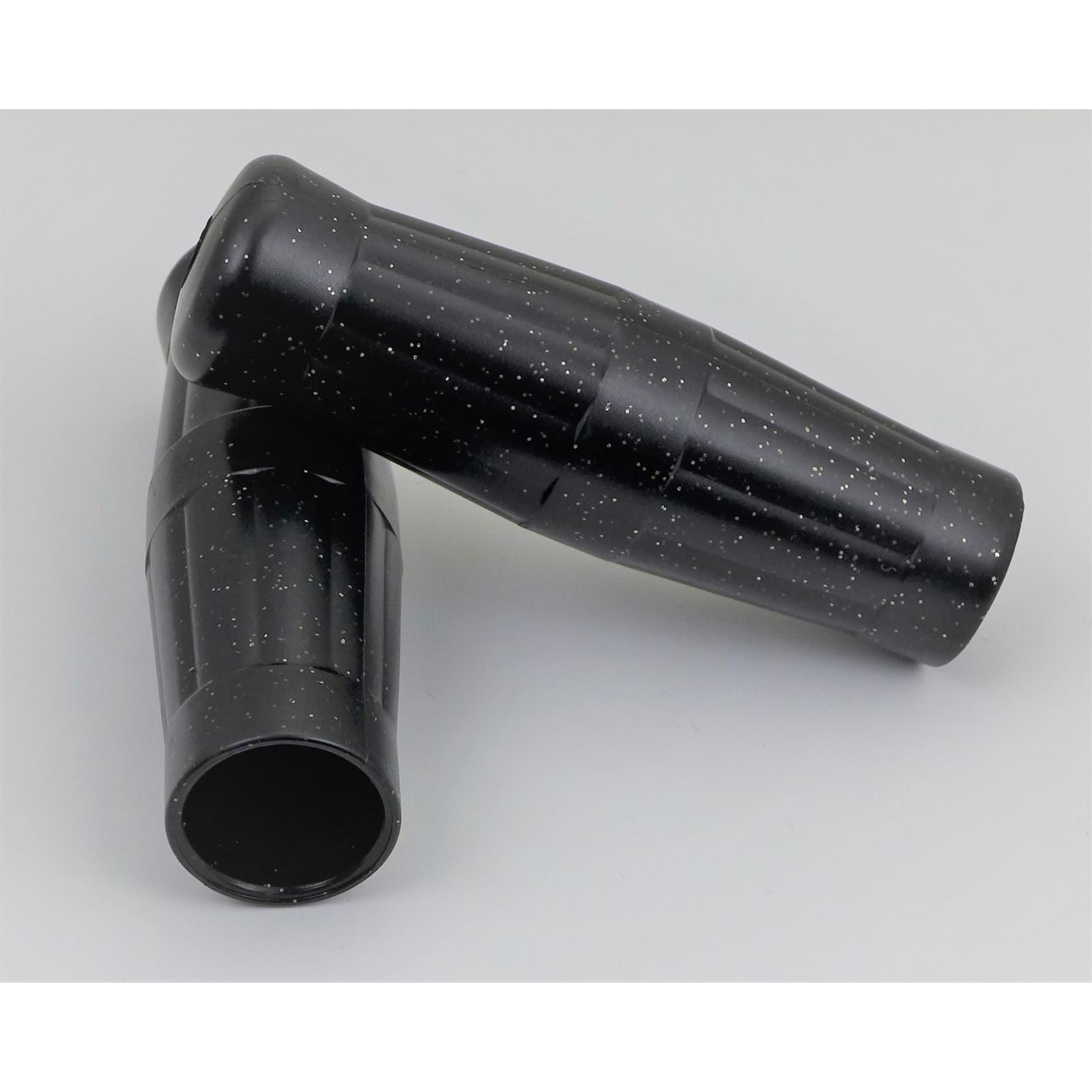 2FastMoto Coke Bottle Style Grips Black W/Metal Flakes 1" Handlebars Motorcycle ry01-034_938694
