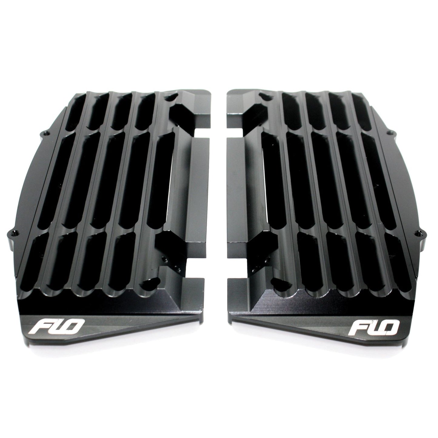 Flo Motorsports High Flow Radiator Braces Black [MPN: FLO 753BLK]_66982