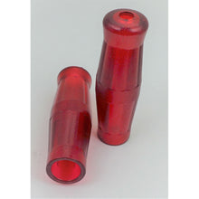 2FastMoto Vintage Coke Bottle Grips Jellie Red With Metal Flakes 7/8" Handlebars [MPN: ry01-034]_943062