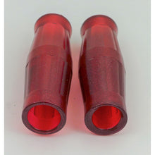 2FastMoto Vintage Coke Bottle Grips Jellie Red With Metal Flakes 7/8" Handlebars [MPN: ry01-034]_943063