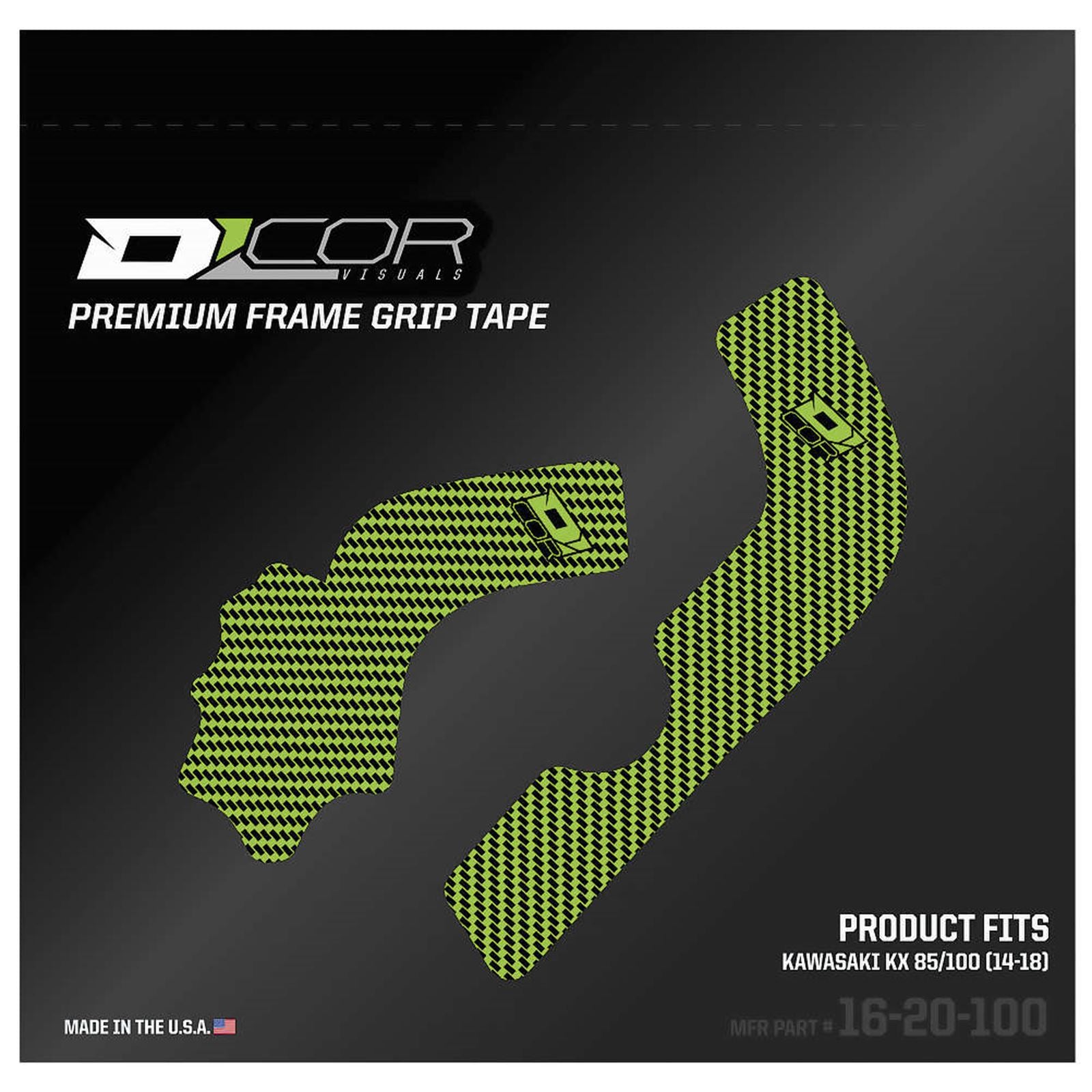 D'Cor Frame Grip Guard Decal Green [MPN: 16-20-100]_67064