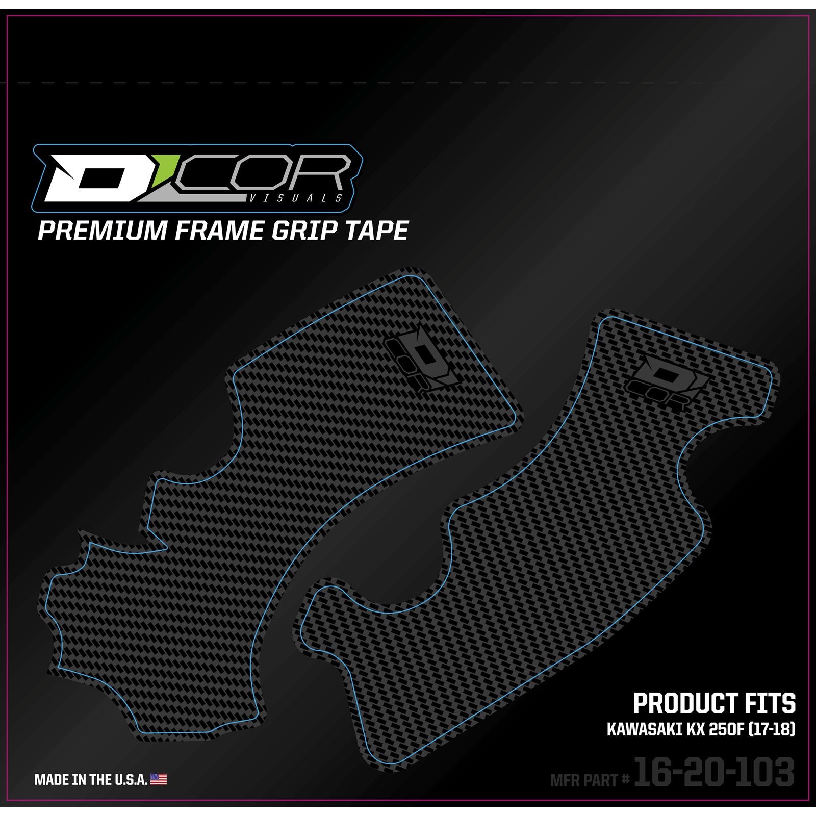 D'Cor Frame Grip Guard Decal Grey [MPN: 16-20-103]_67067