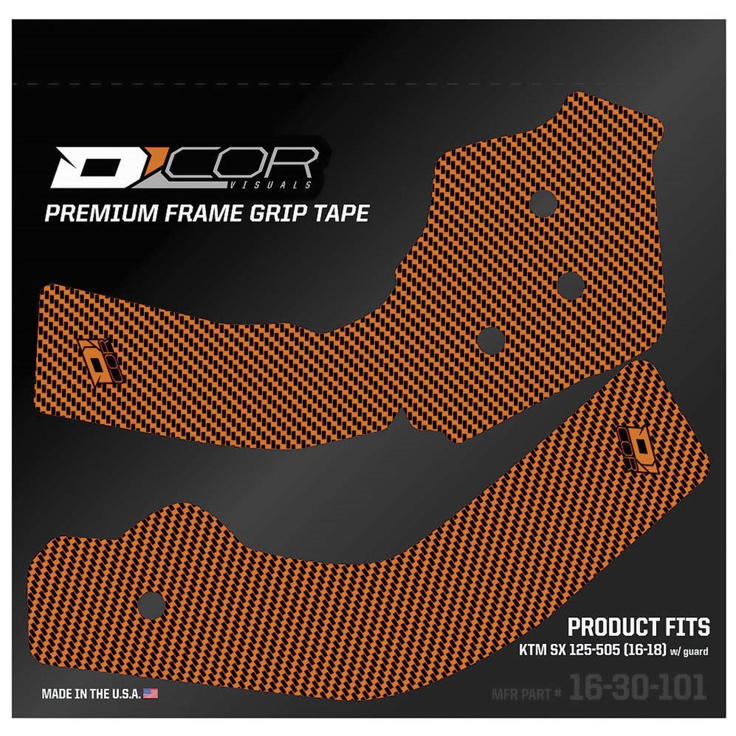D'Cor Frame Grip Guard Decal Orange [MPN: 16-30-101]_67074