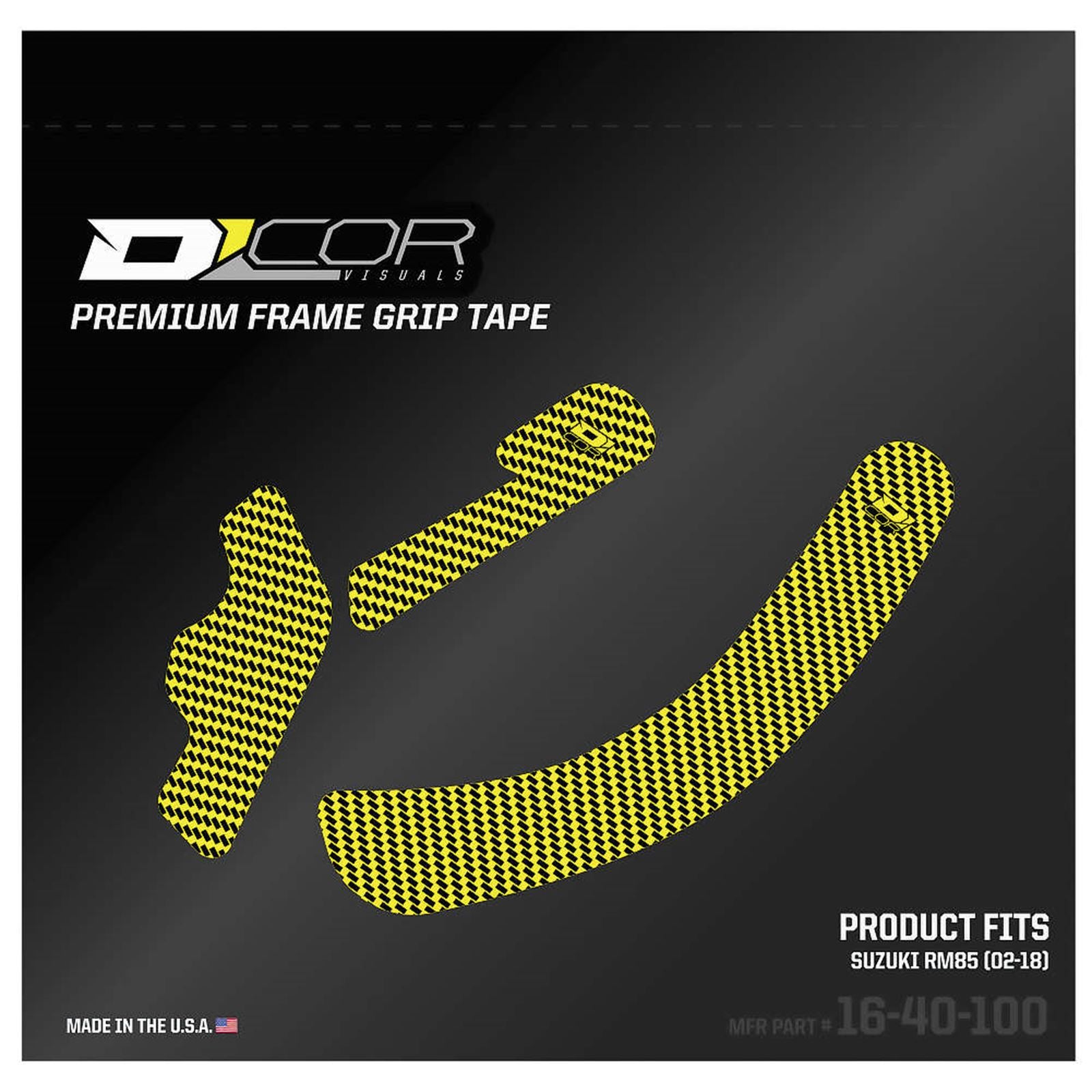 D'Cor Frame Grip Guard Decal Yellow [MPN: 16-40-100]_67076