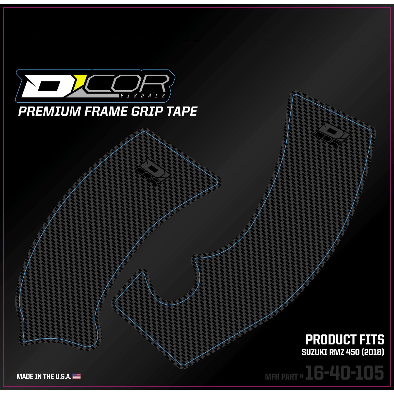 D'Cor Frame Grip Guard Decal Grey [MPN: 16-40-105]_67079
