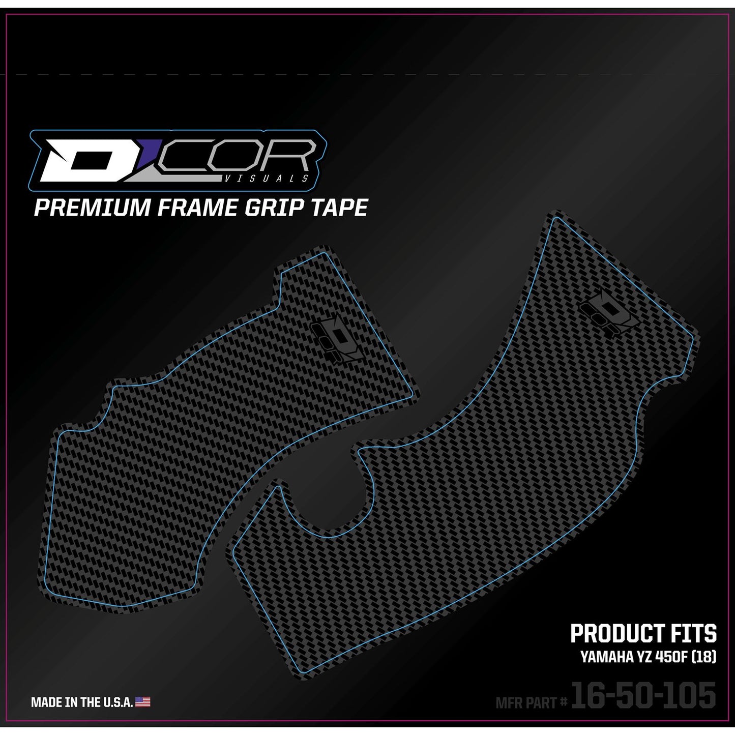 D'Cor Frame Grip Guard Decal Grey [MPN: 16-50-105]_67087