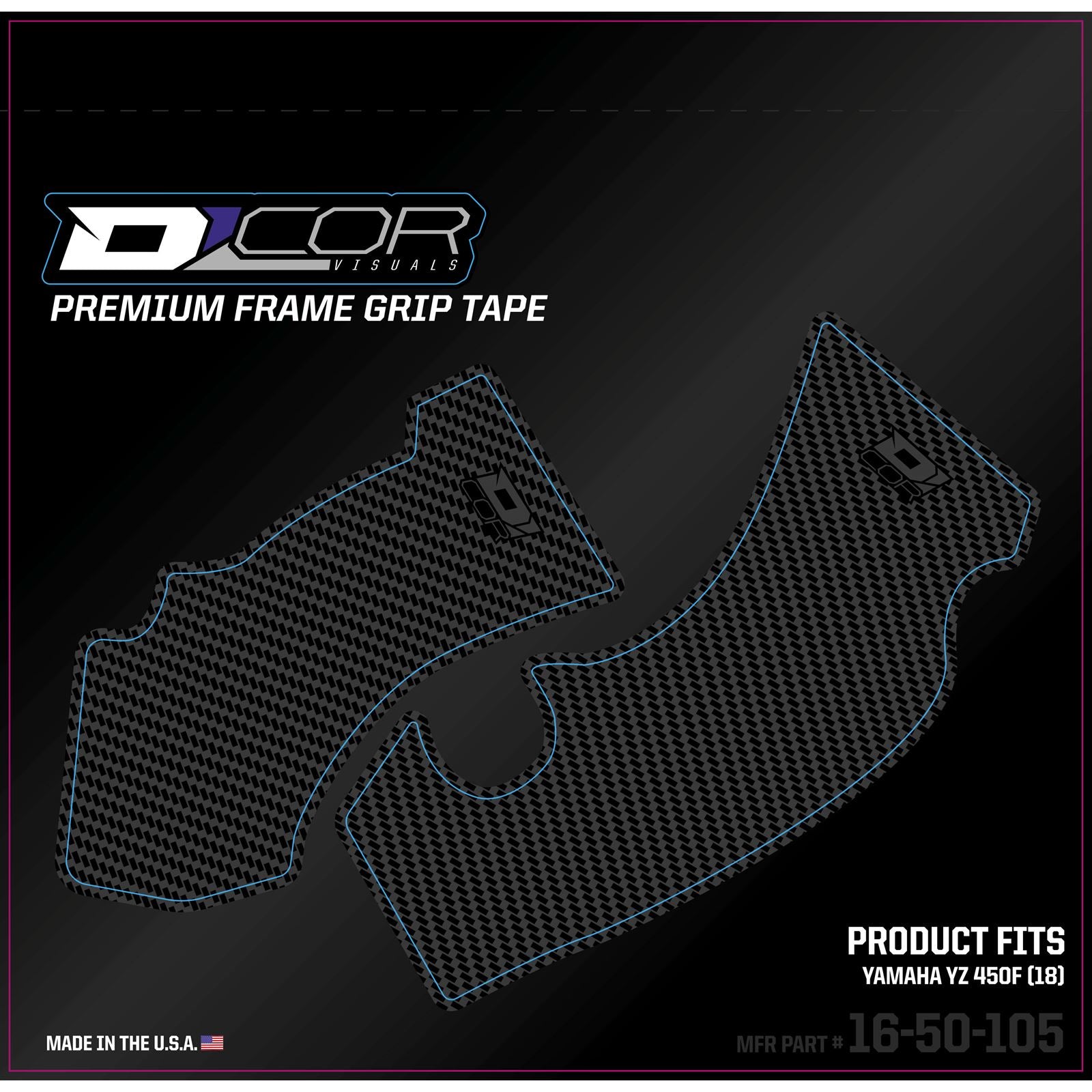 D'Cor Frame Grip Guard Decal Grey [MPN: 16-50-105]_67087
