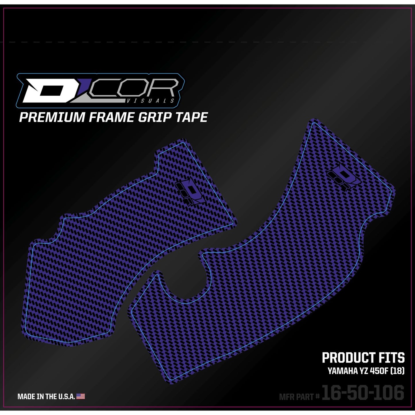 D'Cor Frame Grip Guard Decal Blue [MPN: 16-50-106]_67088