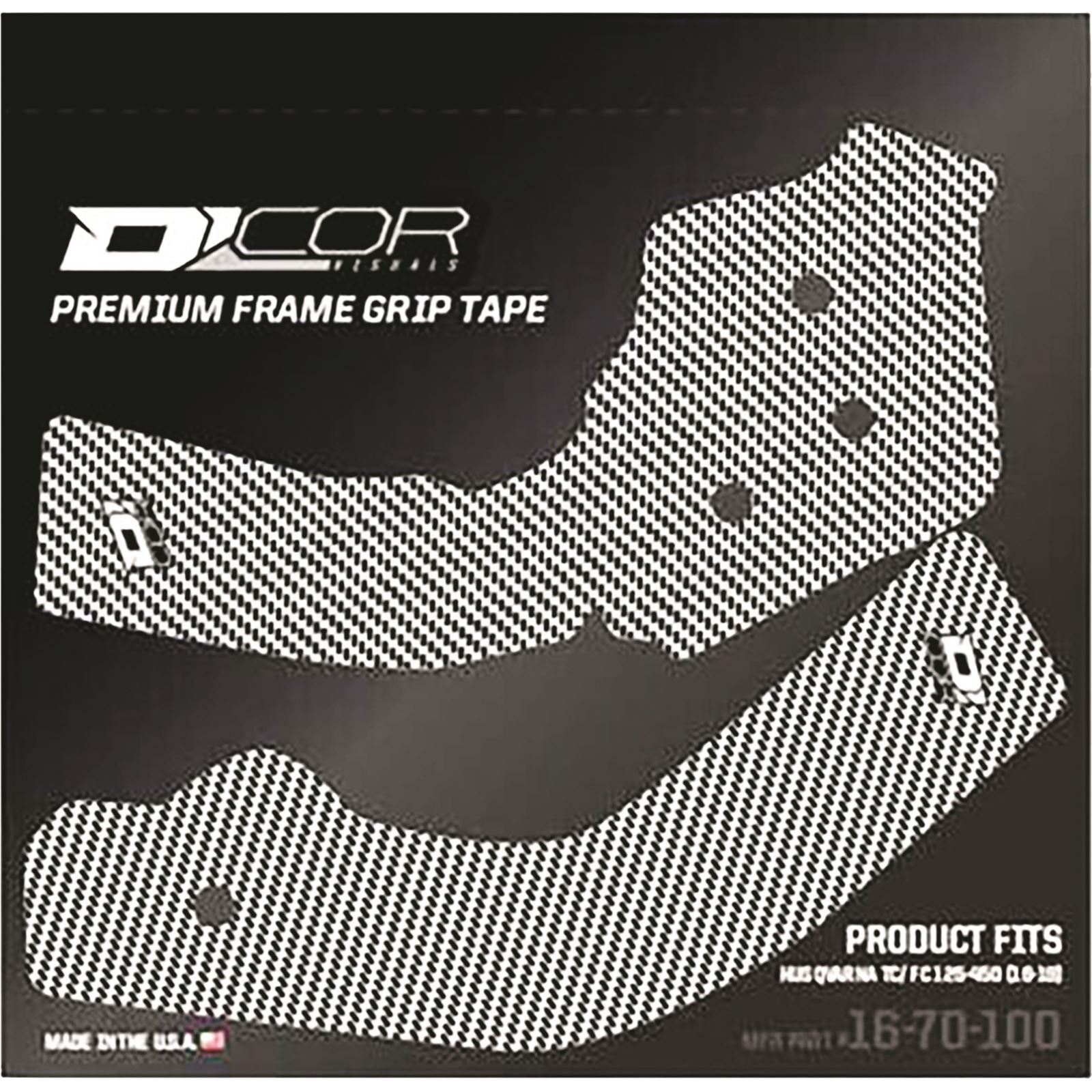 D'Cor Frame Grip Guard Decal White [MPN: 16-70-100]_67090