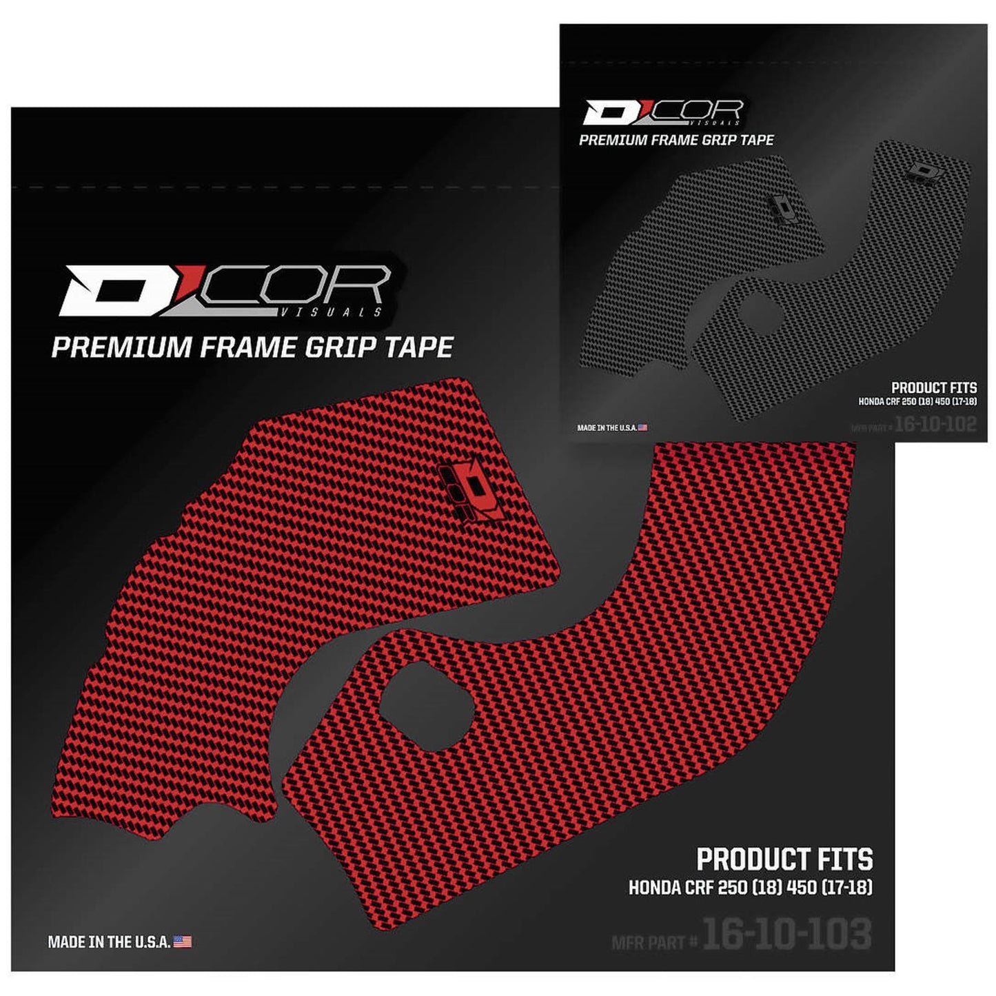 D'Cor Frame Grip Guard Decal Red [MPN: 16-10-103]_67093