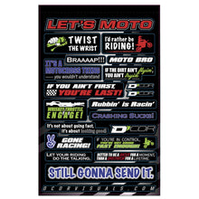 D'Cor Kids MOTO Talk Decal Sheet [MPN: 40-90-114]_67110