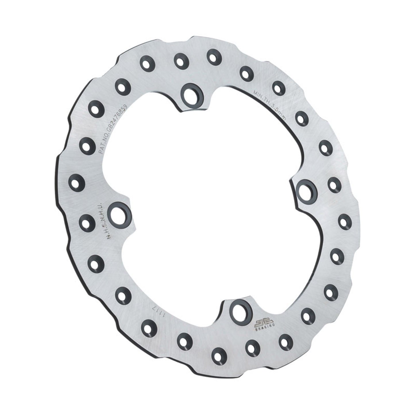 JT Sprockets Rear Brake Rotor for Honda JTD1117SC01_67187