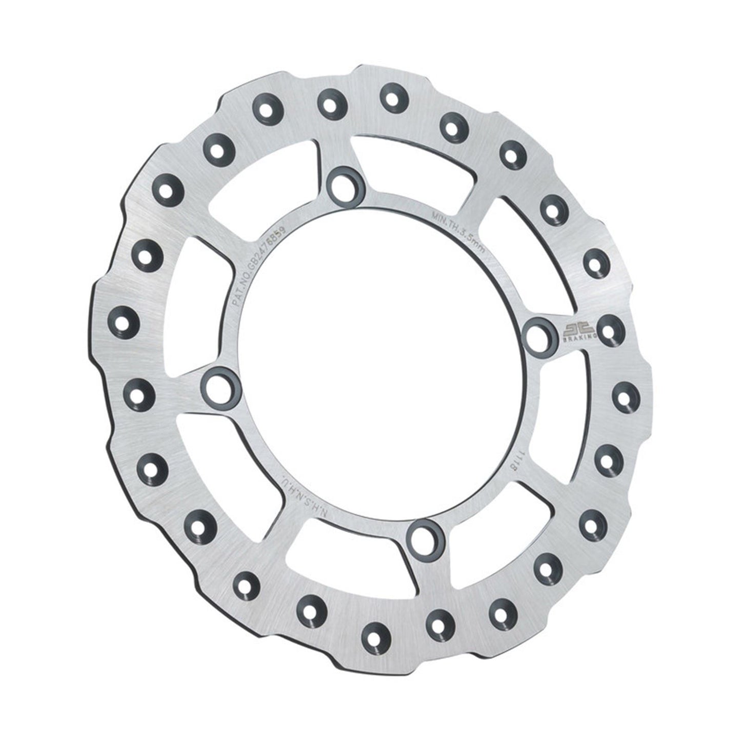 JT Sprockets Rear Brake Rotor for Honda JTD1118SC01_67188