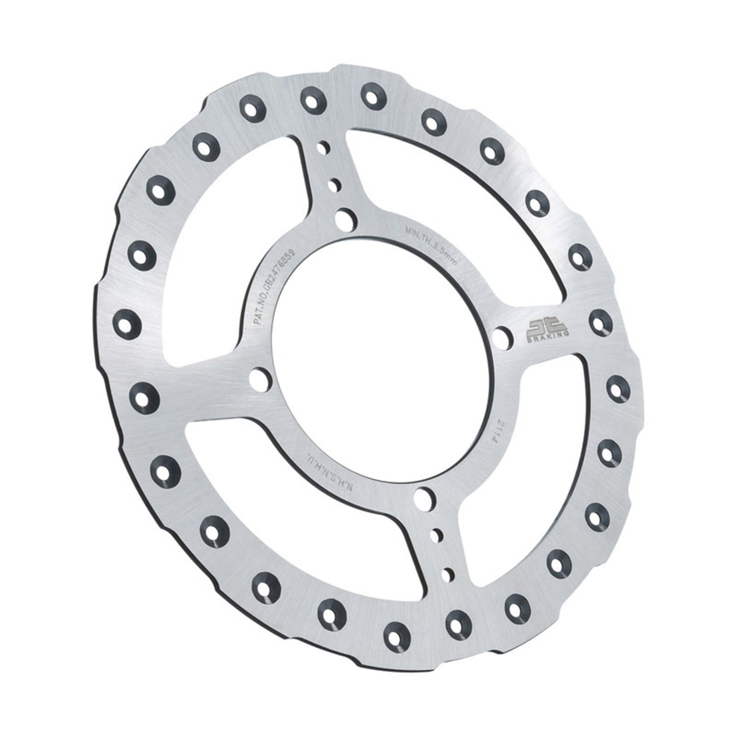 JT Sprockets Front Brake Rotor SS Self Cleaning for Kawasaki JTD2114SC01_67198
