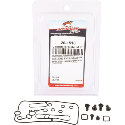 All Balls Keihin Mid Body Carburetor Kit 26-1510_67243