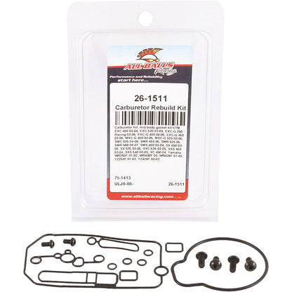 All Balls Keihin Mid Body Carburetor Kit 26-1511_67248