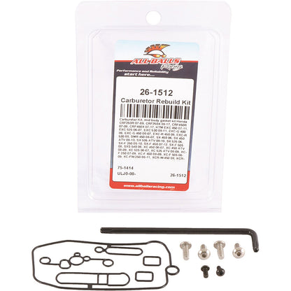 All Balls Keihin Mid Body Carburetor Kit 26-1512_67252