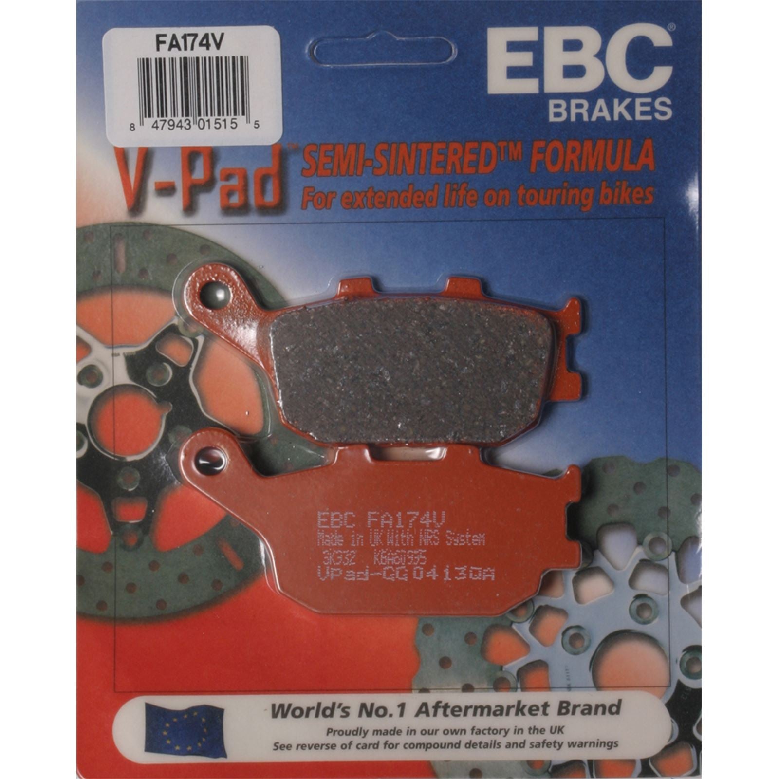 EBC Brakes Brake Pads V-Series FA174V_69225