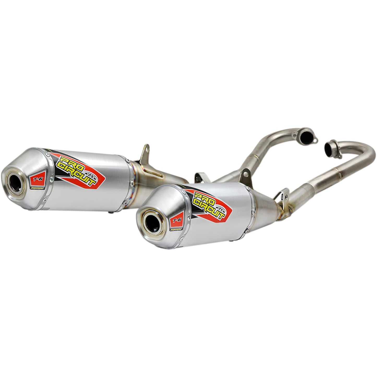 Pro Circuit T-6 Stainless Steel Dual Exhaust System CRF250R '18-19 [MPN: 0111825G2]_457475