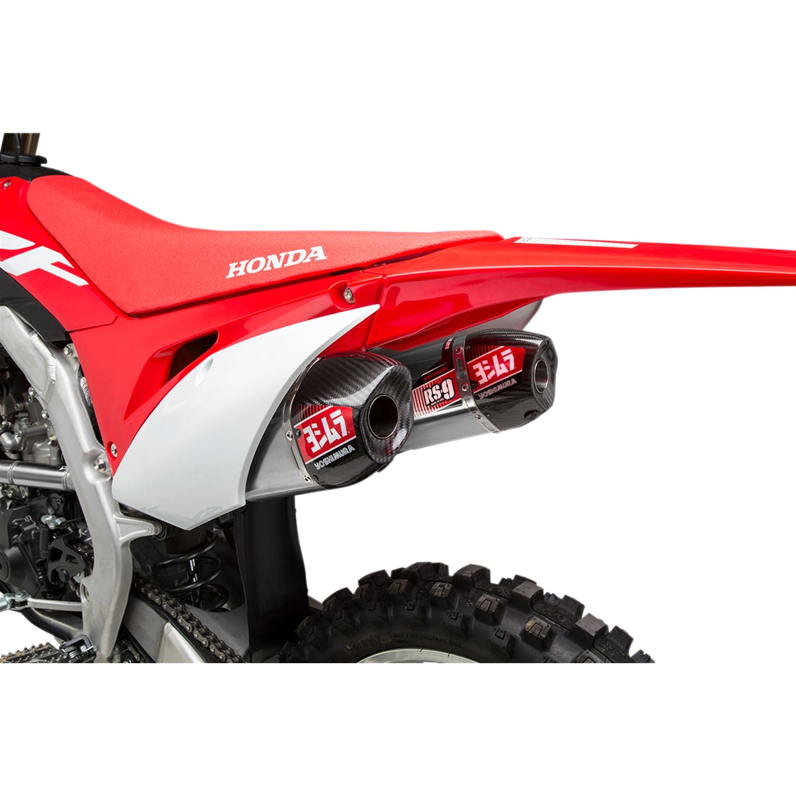 Yoshimura RS-9 Header/Canister/End Cap Exhaust Dual System SS-AL-CF 22843AR520_500941