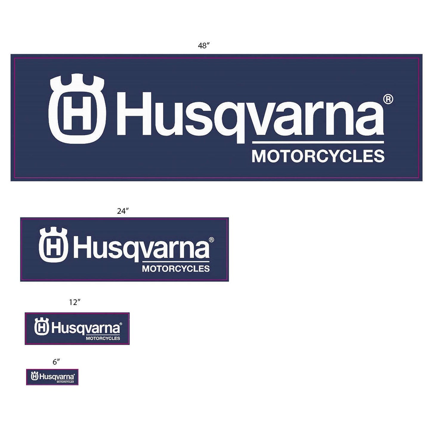 D'Cor 6" Husqvarna Decal 8 Mil [MPN: 40-70-106]_69424