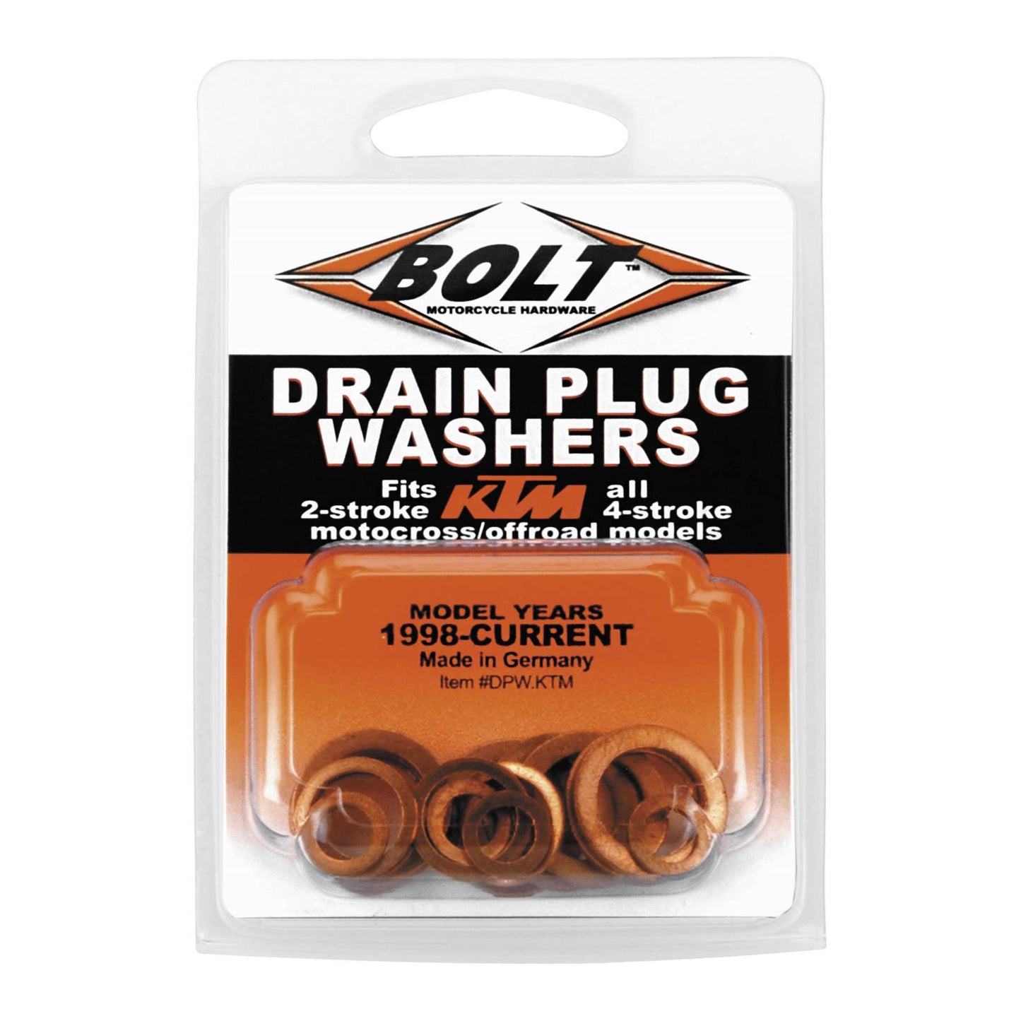 Bolt MC Hardware Drain Plug Washers 2/4-Stroke Models for KTM DPW.KTM_69716